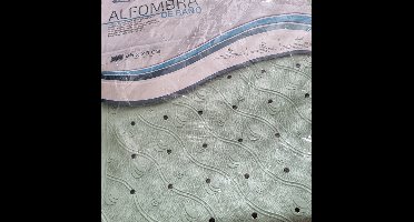 Gerimport Badmat Anti-slip 76 x 36 Cm Rubber Groen