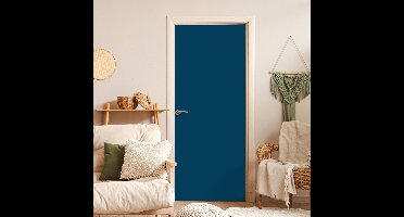 Deurposter 95x215 cm - Deursticker Indigo - Palet - Kleuren - Meubelfolie zelfklevend - Deurfolie woonkamer - Interieurfolie fotobehang - Deur plakfolie - Deurstickers - Deurbehang sticker - Kamer decoratie
