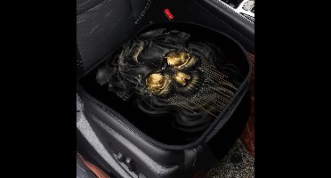 Autostoelkussens - voorstoelen - schedel - 2 stuks - 58.5 x 51 cm