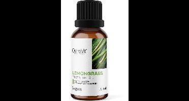 OstroVit Lemongrass Essential Oil 15 ml - Citroengras Essentiële Olie - 15 ml - VEGAN - Geschikt voor Consumeren, baden, massage, sauna, aromatisatie en Aromatherapie!