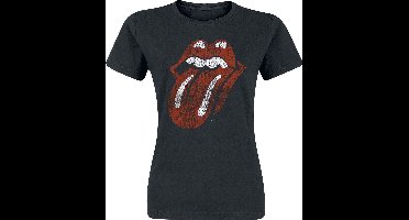 The Rolling Stones Classic Tongue Dames T-shirt - zwart - XXL