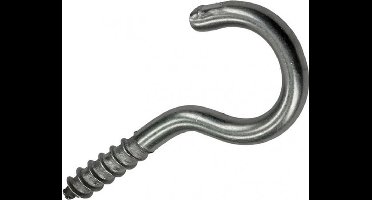 Sam -  RVS Schroefhaak 2 stuks 3,5 x 20 mm