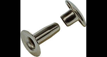 SAM Klinknagels - Messing Vernikkeld - 4,2 x 12 mm - 5 Klinknagels