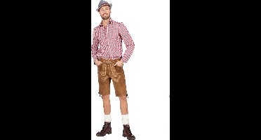Bierparty In Oktober Blouse Rood / Wit Man