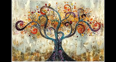 Poster 30x20 cm - Boom - Kunst - Modern - Natuur - Posters - Kamer decoratie - Wanddecoratie woonkamer - Muurdecoratie slaapkamer
