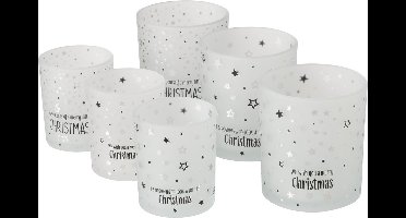 Theelichthouder kerst 6 stuks , Boltze Starry