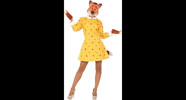 Wolf & Vos Kostuum | Foxy Mevrouw Vos Kostuum | Extra Small | Carnavalskleding | Verkleedkleding