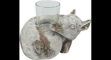 Theelichth ree Sena S grijs