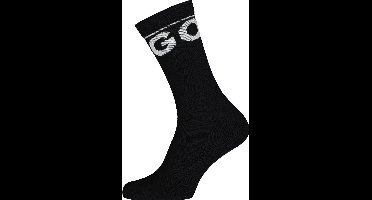 HUGO logo sokken sportief - hoge enkelsokken - zwart