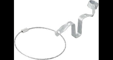 VCTparts® Hulpkoppeling met Steun en Stekkerhouder - Veiligheidskabel Breekkabel Trekhaakklem Beveiliging