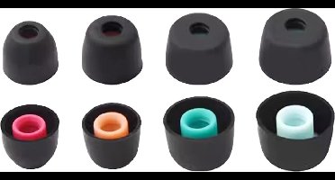 Ibley Siliconen oortips voor Sony WF-1000xm5 zwart - Siliconen Earplug - XS/S/M/L formaat - 4 paar - 4 maten