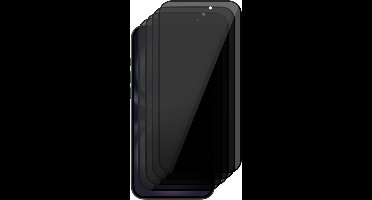 Privacy Screenprotector geschikt voor iPhone 16 Plus - 4x Volledig Dekkend Gehard Glazen Tempered Glass Krasbestendige Screen Protector