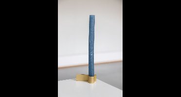 ExcluJess - kandelaar - wave - brass messing - 82gram - 1kaars