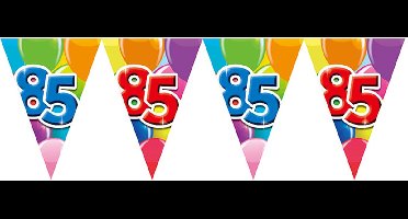 Vlaggenlijn 85 jaar 10 meter - Verjaardag Feestje Vlag Vlaggen Versiering Slinger Feestdecoratie Decoratie