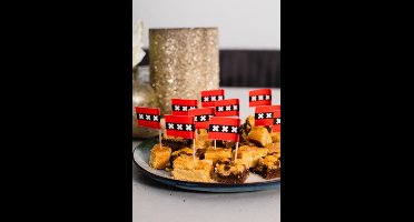 100x Cocktailprikkers Amsterdam - Hapjes Cocktail Tapas Zomer Terras EK / WK Voetbal