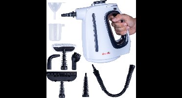 Stoomreiniger 10-in-1 Set - 550 ml - Kledingstomer - Handstomer Kleding - Bank Reiniger - Tapijtreiniger - Handstoomreiniger - Vlekkenreiniger - Stoomapparaat voor Kleding, Bank, Vloer en Meer - Set - Zwart - Cleanrite
