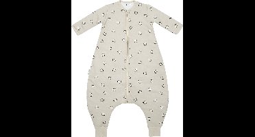 Meyco Baby Penguin baby winter slaapoverall jumper met vaste mouw - soft sand - 104cm - 2.5 TOG