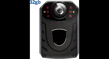 Bovista Spy Cam - Bodycam - Politie - Chest Camera - Spy Camera - Verborgen Camera - Spionage Camera - Action Camera - HD + 32GB