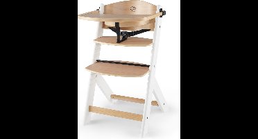 Kinderkraft ENOCK - Houten Kinderstoel 3-in-1 - Hoge babystoel - Hoogte verstelbaar in 5 niveaus - 3-punts gordels, - Tot 10 jaar - Wit