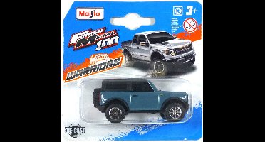 MAISTO FRESH METAL 2021 FORD BRONCO BLUE 1:64