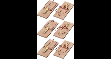 Ubbink Muizenval - 6x stuks - muizenklemmen - 10 cm - Ongediertebestrijding