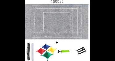 Bovista Puzzelmat - Portapuzzle - Puzzelmap - 500 Stukjes - 1000 Stukjes - 1500 Stukjes - Puzzelkoffer - Puzzelbord - Opbergsysteem - Zwart - Inclusief Accessoires