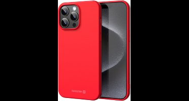 Swissten Soft Joy Hoesje - Geschikt voor iPhone 16 Pro - Rood