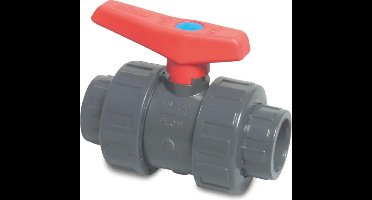 Mega Kogelkraan PVC-U 63 mm lijmmof 16bar DN50 grijs type 2000