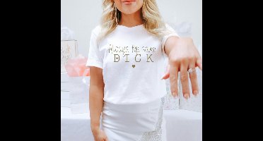Vrijgezellenfeest shirt voor dames always the same dick-Wit-Maat M