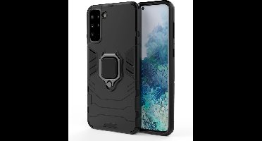 Ring - Armor - gepantserde hybride case cover + magnetische houder Samsung Galaxy S22+ - (S22 - Plus) - zwart