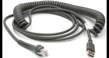 Datalogic Scanning USB kabel, TypA, spiraal, 5m