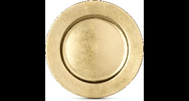 Onderbord Gouden 33 cm - Bord - Onderborden - Kaarsenbord - Onderzet - Bord - Decoratieve Rand