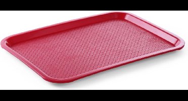 HENDI Medium fastfood dienbladen – rood – 305x415x20 mm – polypropyleen