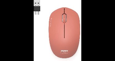 Port Connect Collection II - Draadloze Stille Muis - 1600 DPI - Terracota