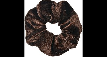 Clayre & Eef Haarelastiek Ø 10 cm Bruin Velours