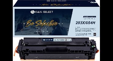 G&G Toner vervangt HP 203X Compatibel Zwart CF540X/Cartridge 054H Black GS-HCF540X(U)