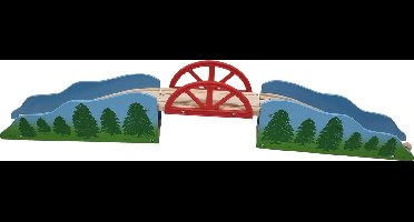 Mentari, Houten Brug met Landschap