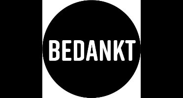 KP etiket Bedankt | diameter 40 mm | rol van 250 stuks