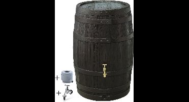 Graf regenton Vino 400 L-met kraantje-met vulautomaat voor ronde regenpijp