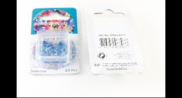 Scrapbooking Eyelet Rond 5mm 50 stuks Blauw Diameter Diameter gat 3mm