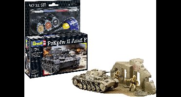 Revell Modelbouwpakket Militaire voertuigen - 63229 Panzerkampfwagen II - PzKpfw II Ausf. F Tank - Model Set Plastic - 1:76 - Modelbouw