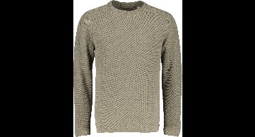 Dstrezzed Chenille Knit Crewneck Truien & Vesten Heren - Sweater - Hoodie - Vest- Groen - Maat XXL