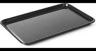 HENDI Elegant vitrineplateau – zwart melamine – 300x190x17 mm – vaatwasserbestendig