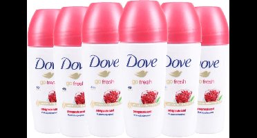 Dove Deo Roller Go Fresh Granaatappel - Voordeelverpakking 6 x 50 ml