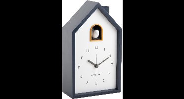 Karlsson Wekker Modern Cuckoo - Blauw - 12x6x20cm - Scandinavisch - Wekker voor slaapkamer - Wekkers