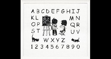 Pako Borduurpakket - telpatroon - Jip & Janneke ABC, Fiep Westendorp - 270.007 - Aida - 39 x 33 cm - DIY kit
