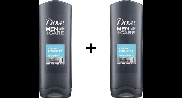 Dove Men+Care Shower Clean Comfort - 2 x250 ml - Douchegel