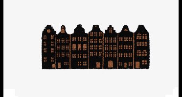 Esschert Design - Grachtenpanden - Deurmat - Kokosmat