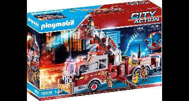 PLAYMOBIL City Action Brandweerwagen: US Tower Ladder - 70935