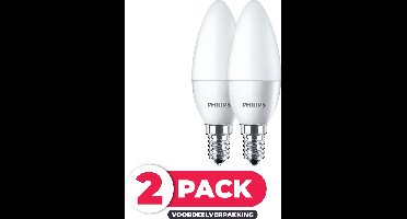 Philips CorePro LED E14 - 7W (60W) - Warm Wit Licht - Niet Dimbaar - 2 stuks